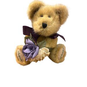 Vintage 2002 Boyds Bear A Bunch of Thanks Plush Embroidered Jointed Flowers